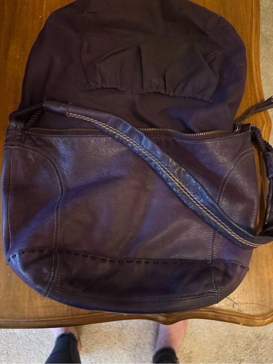 The Sak Handbags - The Sak Deep Plum Leather Hobo Shoulder Bag